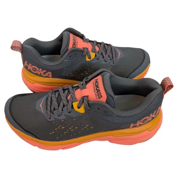 Hoka Shoes - HOKA ONE ONE Challenger ATR 6 Castlerock Camellia Trail Running Sneaker Womens 9